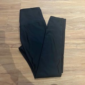 Black shiny athleta leggings